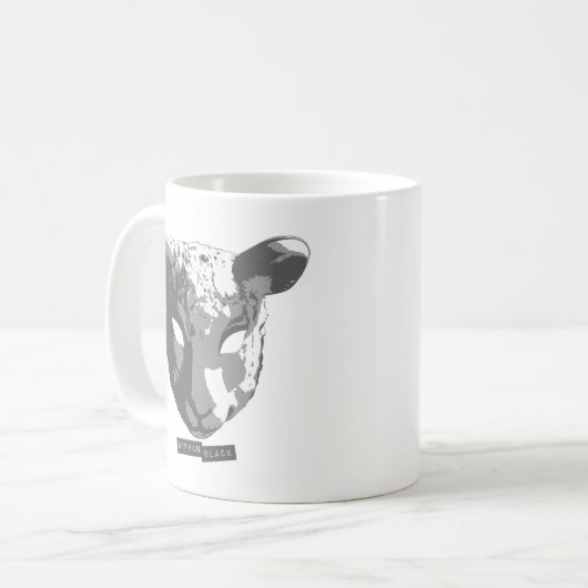Mug Masque orphelin de moutons noirs (Devant gauche)