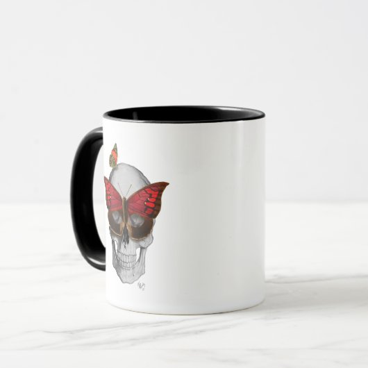Mug Masque papillon rose (Devant gauche)