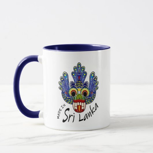 Mug Masque Peacock Sri Lanka (Gauche)