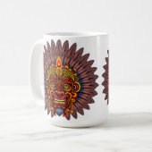 Mug Masque rituel du roi guerrier tribal (Devant gauche)