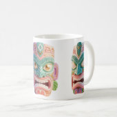 Mug Masque Tiki d'Art Pop Moderne (Devant droit)