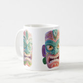 Mug Masque Tiki d'Art Pop Moderne (Devant gauche)