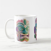Mug Masque Tiki d'Art Pop Moderne (Gauche)