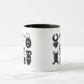 Mug masque tribal et animal d'afrique Abstraite (Centre)