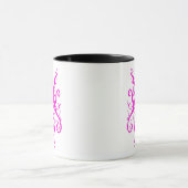 Mug Masque Tribal Rose Élégant Design Abstrait (Centre)