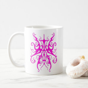 Mug Masque Tribal Rose Élégant Design Abstrait