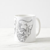 Mug Masques de comédie et de tragédie (Devant droit)