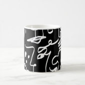 Mug Masques de faces Abstraites : Motif géométrique (Centre)