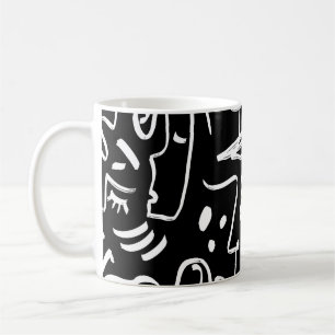 Mug Masques de faces Abstraites : Motif géométrique