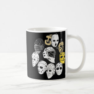 Mug Masques de gardien de hockey Évolution Vintage du
