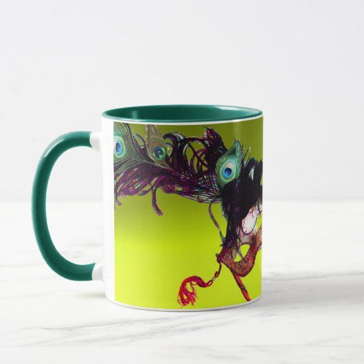 Mug MASQUES DE MASQUERADE DU MARDI GRAS Topaze jaune G (Gauche)