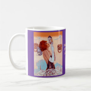 MUG MASQUES DE THÉÂTRE DE FILLE DE DRAME DE ~ DE TAS