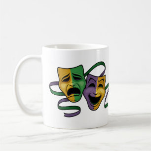Mug Masques de théâtre festifs Mardi Gras joyeux et tr