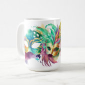 MUG MASQUES MARDI GRAS COLORÉS (Devant gauche)