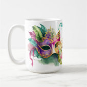 MUG MASQUES MARDI GRAS COLORÉS (Gauche)
