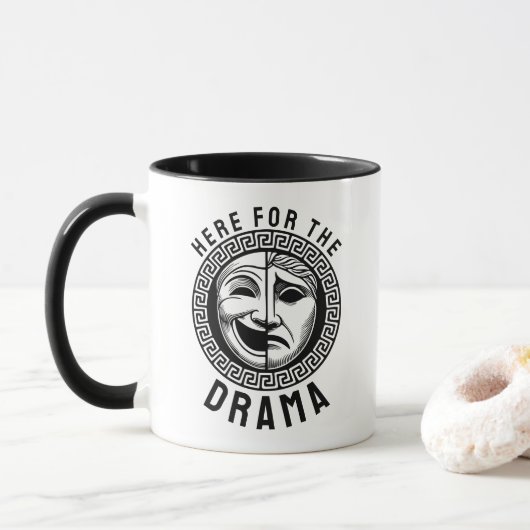 Mug Masques Théâtre grec antique (Avec donut)
