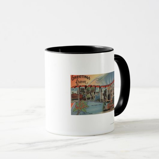 Mug Massachusetts (Capitale d'Etat/Fleur) (Devant droit)
