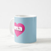 Mug Massachusetts coeur rose chaud - I love ma (Devant gauche)