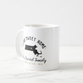 Mug Massachusetts Home Sweet Home Famille Monogramme M (Devant gauche)