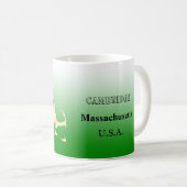 Mug - Massachusetts Plan d'Etat avec la ville (Devant droit)
