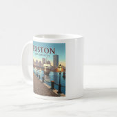 Mug Massachusetts vintages de Boston (Devant gauche)