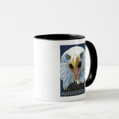 Mug MassachusettsAigle près (Devant droit)