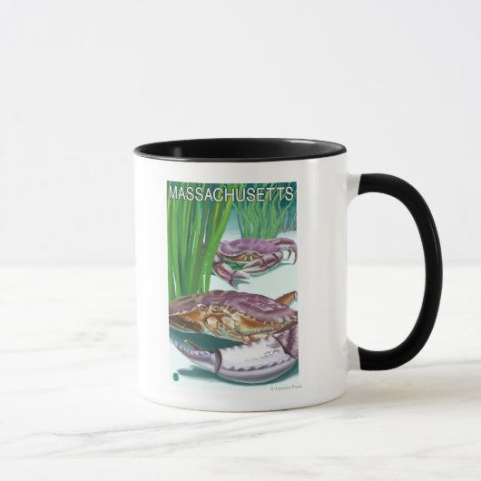 Mug MassachusettsCrabe et pêcheur (Droite)