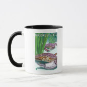 Mug MassachusettsCrabe et pêcheur (Gauche)