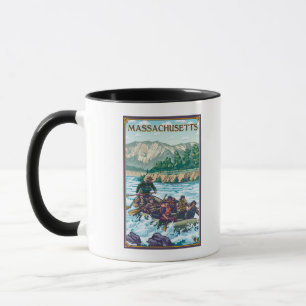 Mug MassachusettsRiver transportant la scène par