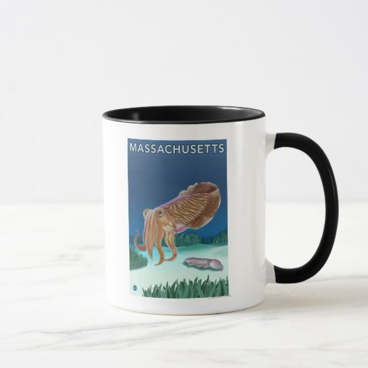 Mug MassachusettsScène de seiche (Droite)