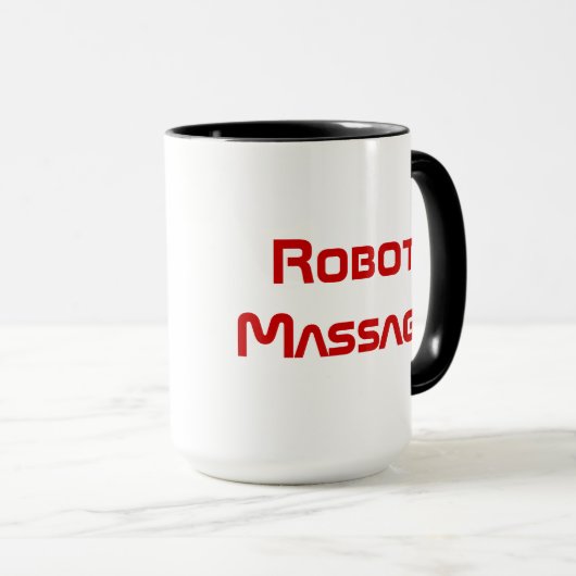 Mug Massage de robot (Devant droit)