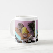 Mug Massage drôle de chat (Devant gauche)