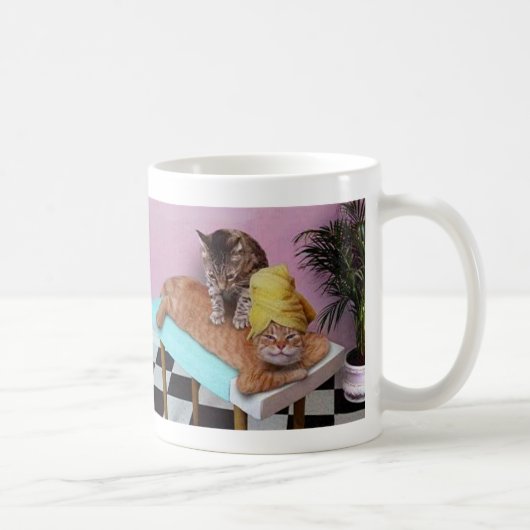 Mug Massage drôle de chat (Droite)