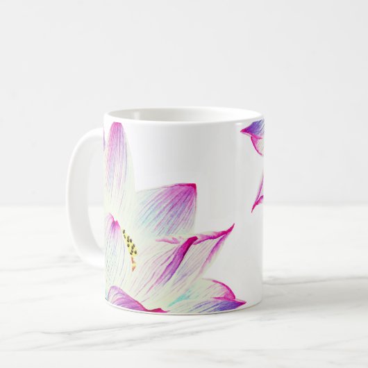 Mug Massage Etheral de yoga de Lotus rempli par (Devant gauche)