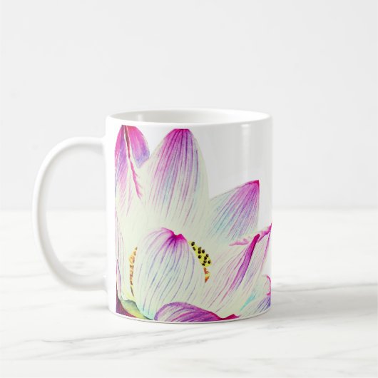 Mug Massage Etheral de yoga de Lotus rempli par (Gauche)