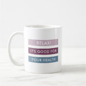 Mug Massage Thérapie Grilles modernes Ligne de balise (Gauche)