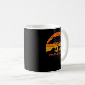 Mug Massai Mara Safari Elephant Lion Sunset Kenya Safa (Devant droit)