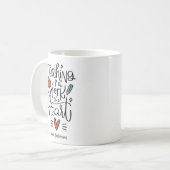 Mug Masse de l'enseignant L'enseignement est une citat (Devant gauche)