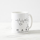 Mug Masse de nom de peptide nuisible (Devant droit)