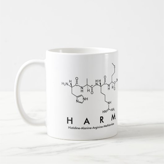 Mug Masse de nom de peptide nuisible (Gauche)