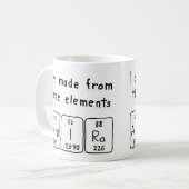 Mug Masse de nom de table périodique Amira (Devant gauche)