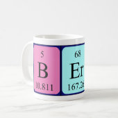 Mug Masse de nom de table périodique Bernd (Devant gauche)