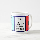 Mug Masse de nom de table périodique Besart (Devant droit)