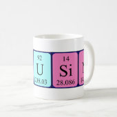 Mug Masse de nom de table périodique Cousin (Devant droit)