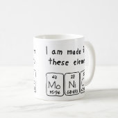 Mug Masse de nom de table périodique Monica (Devant droit)