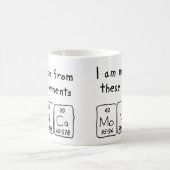 Mug Masse de nom de table périodique Monica (Centre)
