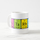 Mug Masse de nom de table périodique Starbuck (Devant gauche)