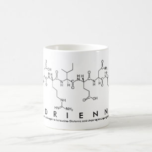 Mug Masse de nom du peptide Adrienne