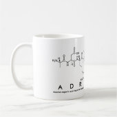 Mug Masse de nom du peptide Adrienne (Gauche)