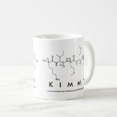 Mug Masse de nom du peptide Kimmi (Devant droit)